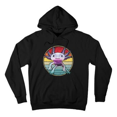 Retro 80s 90s axolotl shirt Cute Axolotl  Tall Hoodie