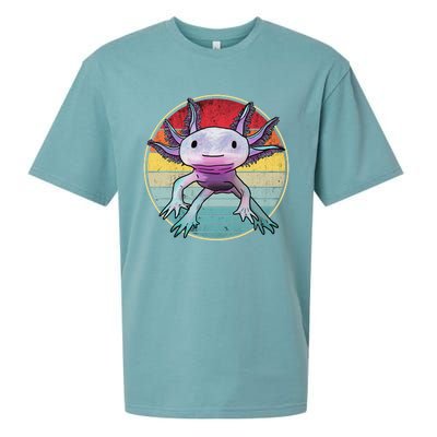 Retro 80s 90s axolotl shirt Cute Axolotl  Sueded Cloud Jersey T-Shirt