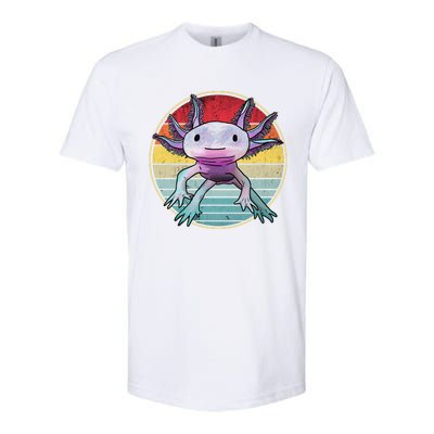 Retro 80s 90s axolotl shirt Cute Axolotl  Softstyle CVC T-Shirt