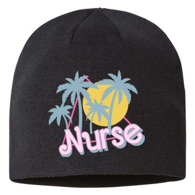 Retro 80s 90s Nurse Life Nursing School Camping Trendy Sustainable Beanie