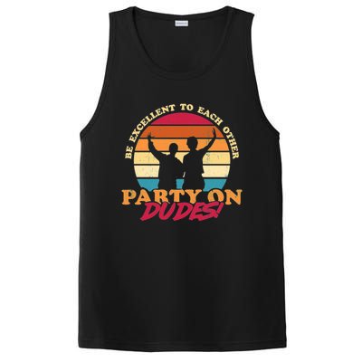 Retro 80's Bill And Ted Be Excellent To Each Other Party On Dudes! PosiCharge Competitor Tank