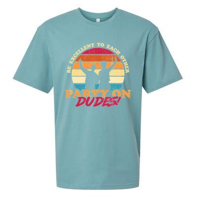 Retro 80's Bill And Ted Be Excellent To Each Other Party On Dudes! Sueded Cloud Jersey T-Shirt