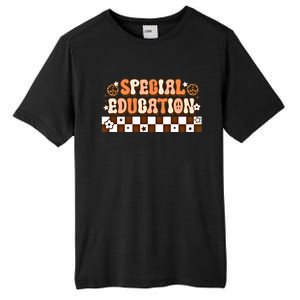 Retro 80s Boho Style Groovy Special Education Autism Teacher Gift Tall Fusion ChromaSoft Performance T-Shirt