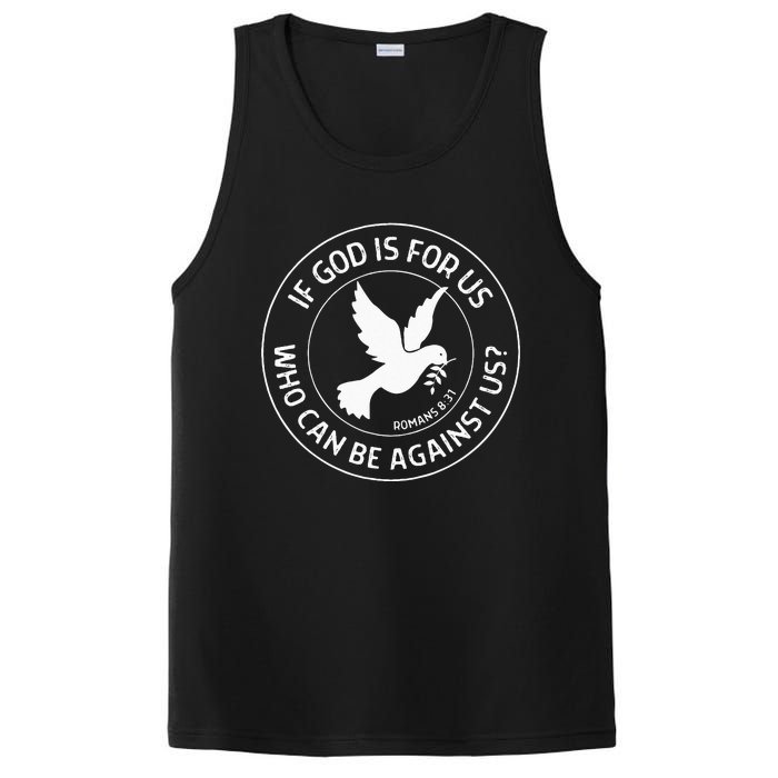 Romans 831 Christian Bible Verse If God Is For Us Faith PosiCharge Competitor Tank