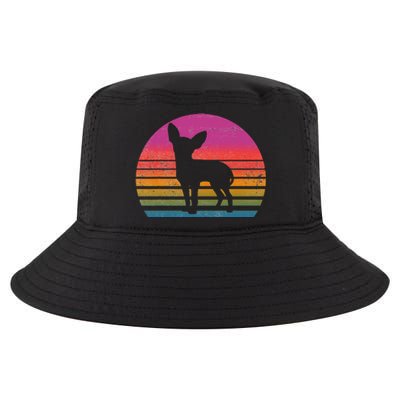 Retro 80's Chihuahua, Chihuahua Lover, Chihuahua Mom Cool Comfort Performance Bucket Hat