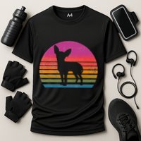 Retro 80's Chihuahua, Chihuahua Lover, Chihuahua Mom Performance Shirt