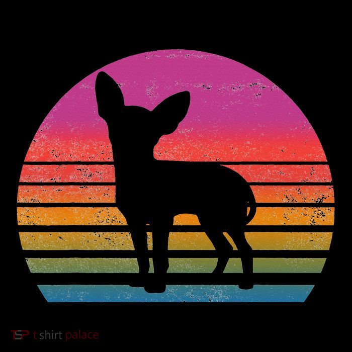 Retro 80's Chihuahua, Chihuahua Lover, Chihuahua Mom Performance Shirt