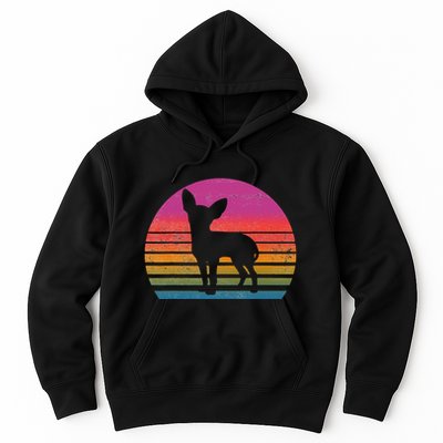 Retro 80's Chihuahua, Chihuahua Lover, Chihuahua Mom Hoodie