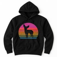 Retro 80's Chihuahua, Chihuahua Lover, Chihuahua Mom Hoodie