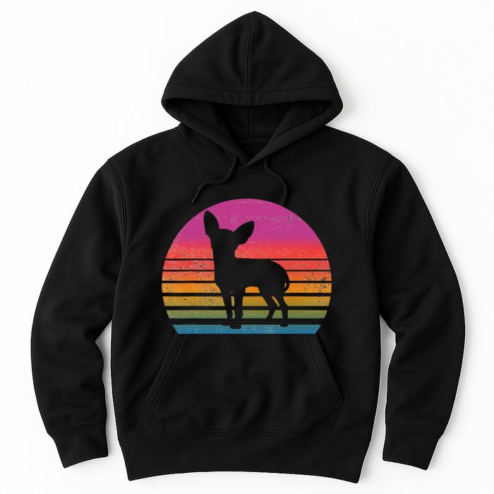Retro 80's Chihuahua, Chihuahua Lover, Chihuahua Mom Hoodie