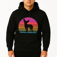 Retro 80's Chihuahua, Chihuahua Lover, Chihuahua Mom Hoodie