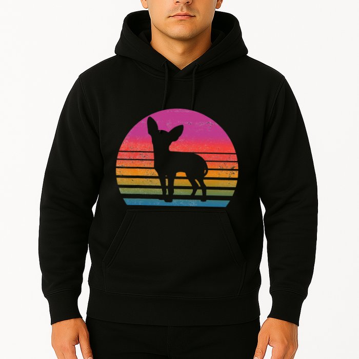 Retro 80's Chihuahua, Chihuahua Lover, Chihuahua Mom Hoodie
