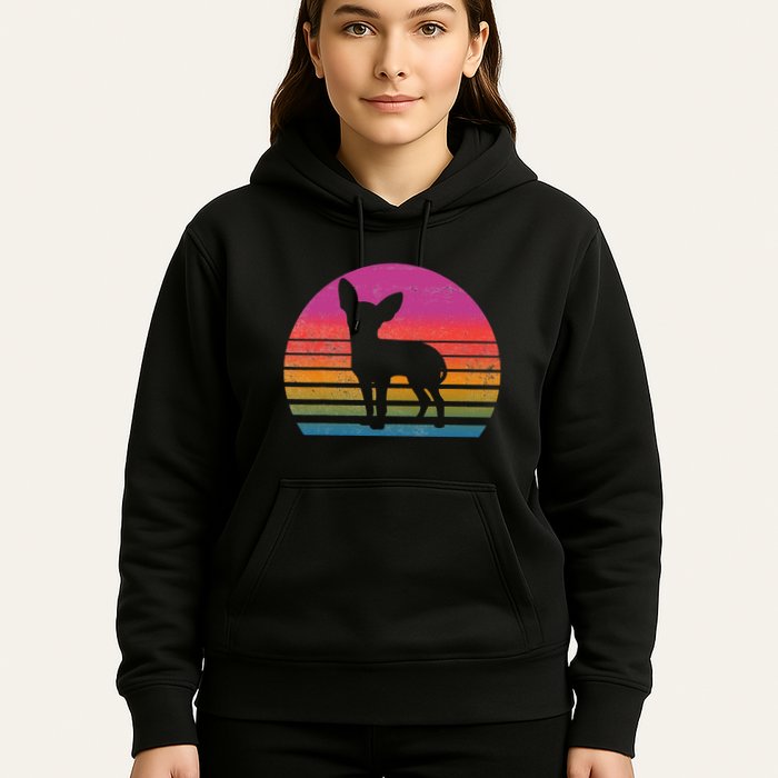 Retro 80's Chihuahua, Chihuahua Lover, Chihuahua Mom Hoodie