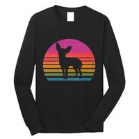 Retro 80's Chihuahua, Chihuahua Lover, Chihuahua Mom Long Sleeve Shirt