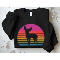 Retro 80's Chihuahua, Chihuahua Lover, Chihuahua Mom Sweatshirt