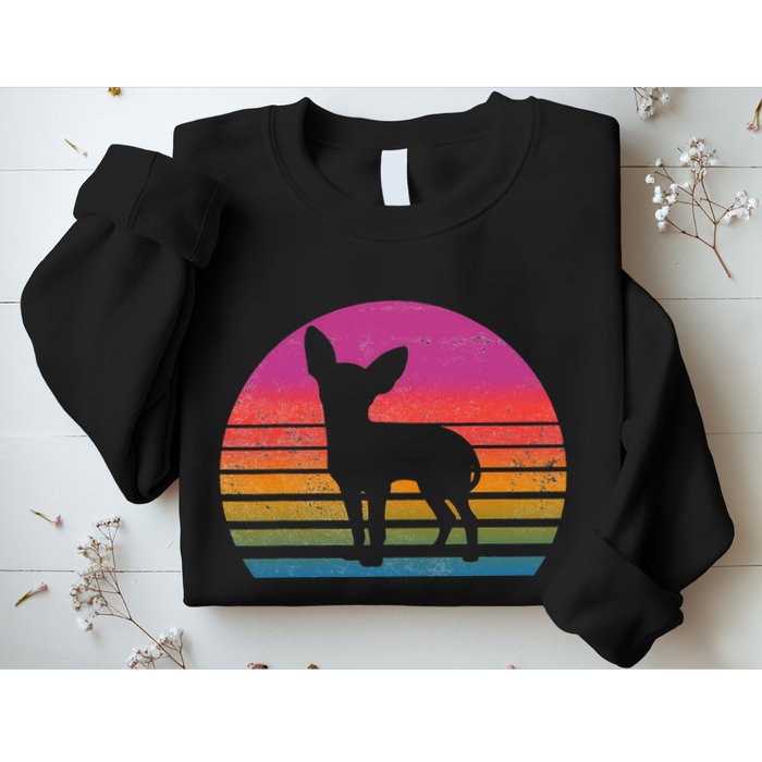 Retro 80's Chihuahua, Chihuahua Lover, Chihuahua Mom Sweatshirt
