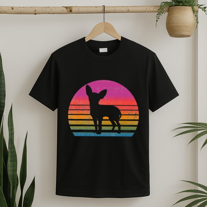 Retro 80's Chihuahua, Chihuahua Lover, Chihuahua Mom T-Shirt