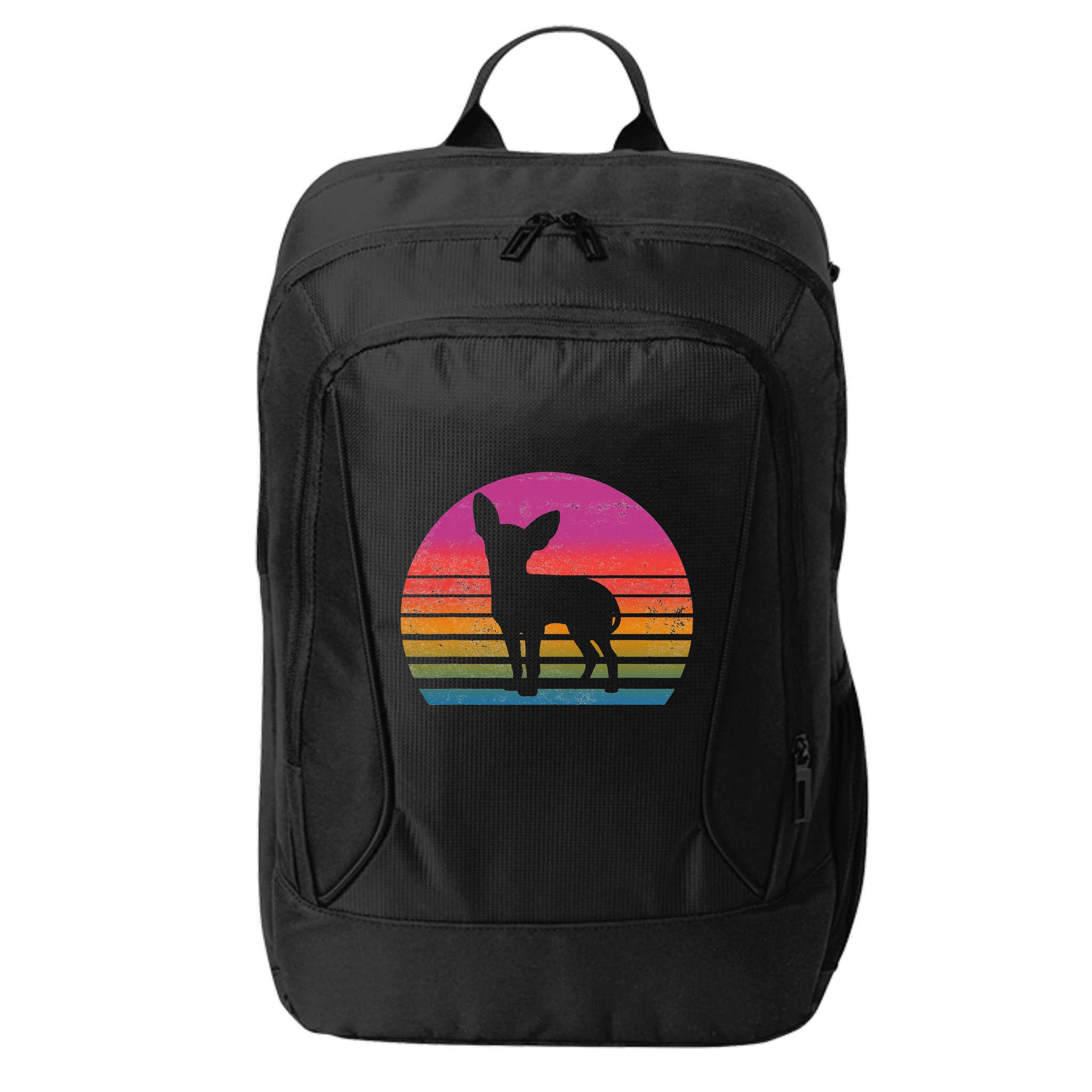 Retro 80's Chihuahua, Chihuahua Lover, Chihuahua Mom City Backpack