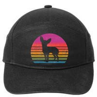 Retro 80's Chihuahua, Chihuahua Lover, Chihuahua Mom 7-Panel Snapback Hat