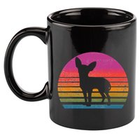 Retro 80's Chihuahua, Chihuahua Lover, Chihuahua Mom 11oz C Handle Ceramic Mug