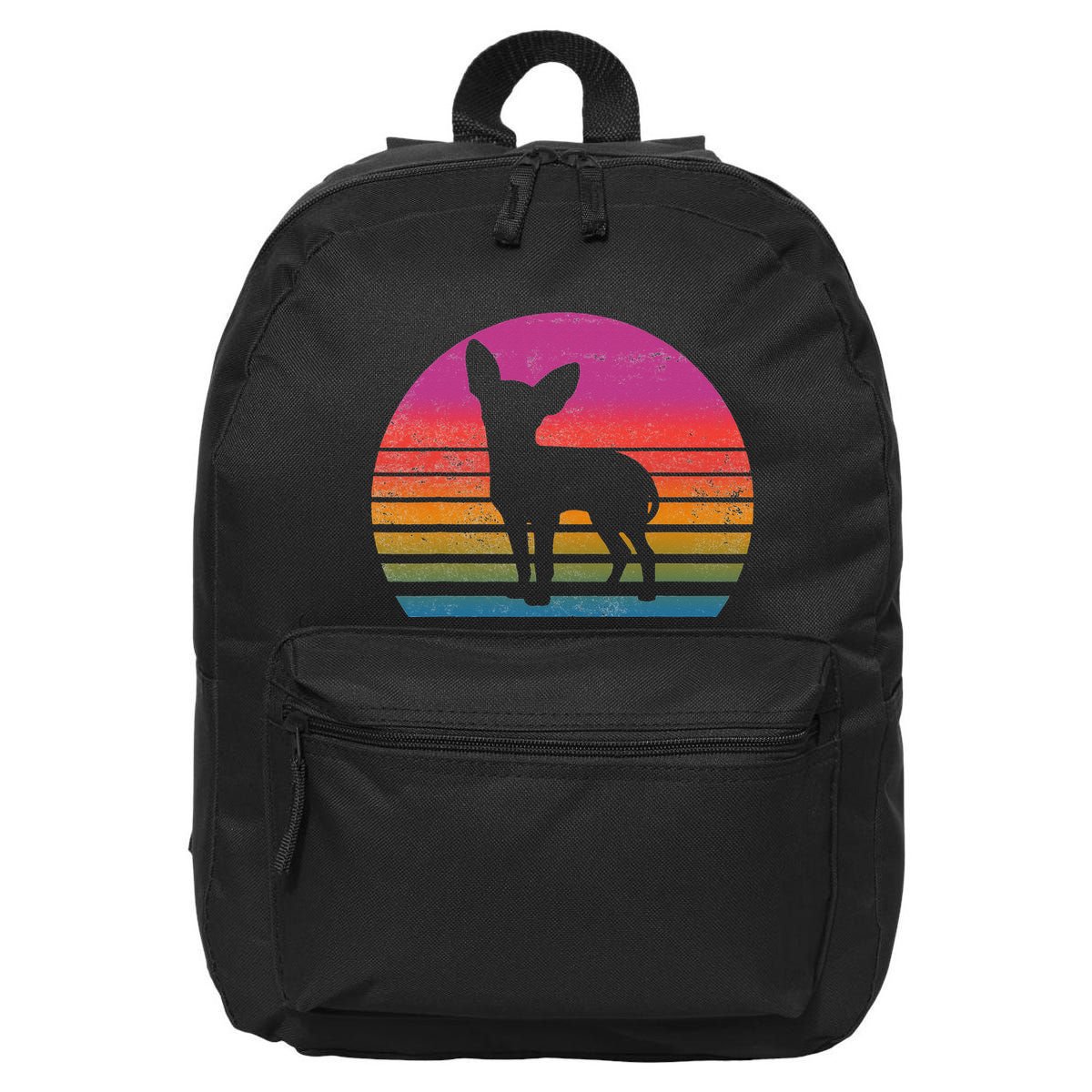 Retro 80's Chihuahua, Chihuahua Lover, Chihuahua Mom 16 in Basic Backpack