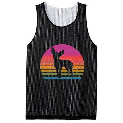 Retro 80's Chihuahua, Chihuahua Lover, Chihuahua Mom Mesh Reversible Basketball Jersey Tank