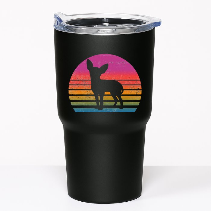 Retro 80's Chihuahua, Chihuahua Lover, Chihuahua Mom Tumbler