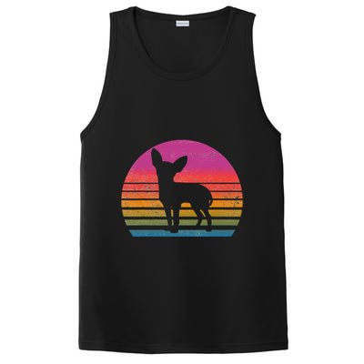 Retro 80's Chihuahua, Chihuahua Lover, Chihuahua Mom PosiCharge Competitor Tank