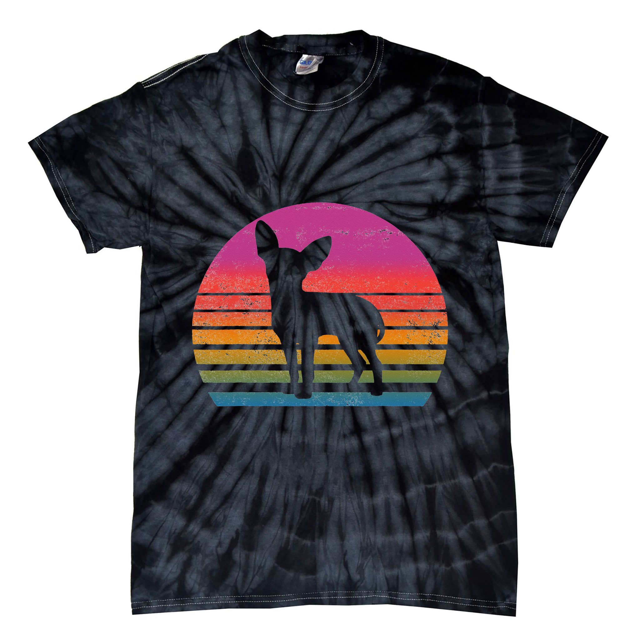 Retro 80's Chihuahua, Chihuahua Lover, Chihuahua Mom Tie-Dye T-Shirt