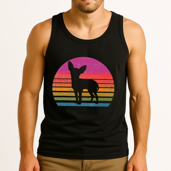 Retro 80's Chihuahua, Chihuahua Lover, Chihuahua Mom Tank Top