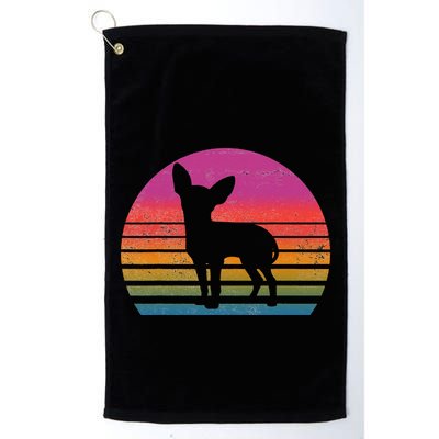 Retro 80's Chihuahua, Chihuahua Lover, Chihuahua Mom Golf Towel
