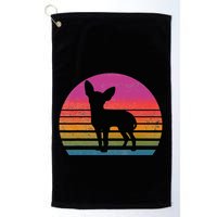 Retro 80's Chihuahua, Chihuahua Lover, Chihuahua Mom Golf Towel