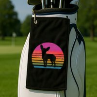 Retro 80's Chihuahua, Chihuahua Lover, Chihuahua Mom Golf Towel