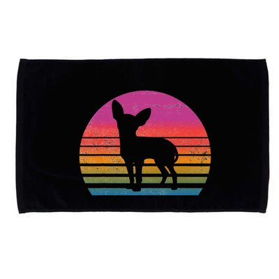 Retro 80's Chihuahua, Chihuahua Lover, Chihuahua Mom Microfiber Hand Towel