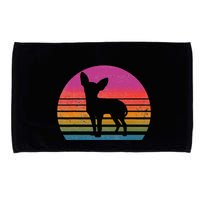 Retro 80's Chihuahua, Chihuahua Lover, Chihuahua Mom Microfiber Hand Towel
