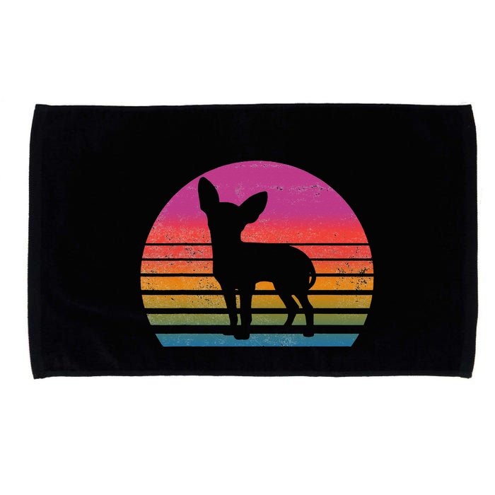 Retro 80's Chihuahua, Chihuahua Lover, Chihuahua Mom Microfiber Hand Towel