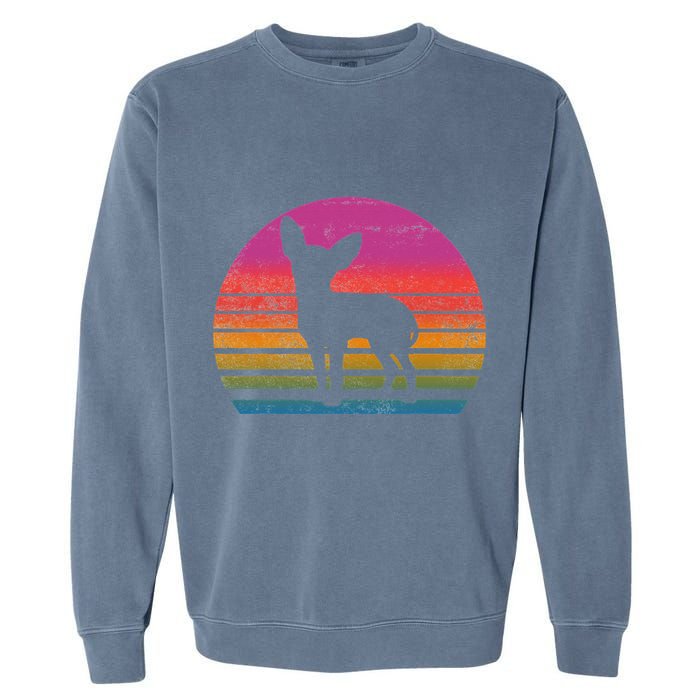 Retro 80's Chihuahua, Chihuahua Lover, Chihuahua Mom Garment-Dyed Sweatshirt