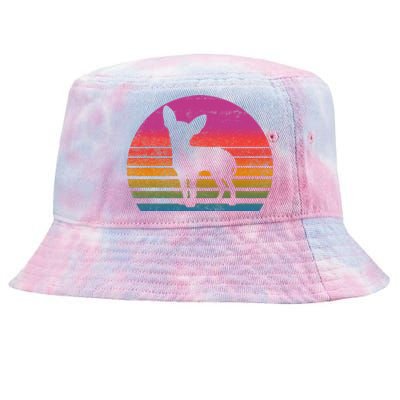 Retro 80's Chihuahua, Chihuahua Lover, Chihuahua Mom Tie-Dyed Bucket Hat