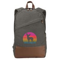 Retro 80's Chihuahua, Chihuahua Lover, Chihuahua Mom Cotton Canvas Backpack