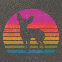 Retro 80's Chihuahua, Chihuahua Lover, Chihuahua Mom Cotton Canvas Backpack