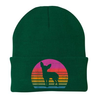 Retro 80s Chihuahua Chihuahua Lover Chihuahua Mom Knit Cap Winter Beanie