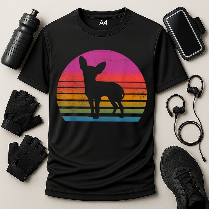 Retro 80s Chihuahua Chihuahua Lover Chihuahua Mom Performance Shirt