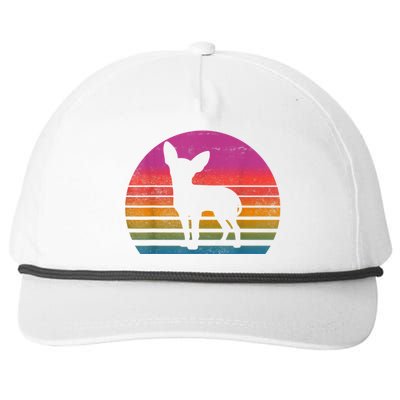 Retro 80s Chihuahua Chihuahua Lover Chihuahua Mom Snapback Five-Panel Rope Hat