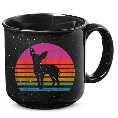 Retro 80s Chihuahua Chihuahua Lover Chihuahua Mom 15oz Campfire Ceramic Mug