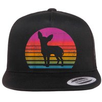 Retro 80s Chihuahua Chihuahua Lover Chihuahua Mom Flat Bill Trucker Hat