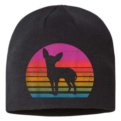Retro 80s Chihuahua Chihuahua Lover Chihuahua Mom Sustainable Beanie