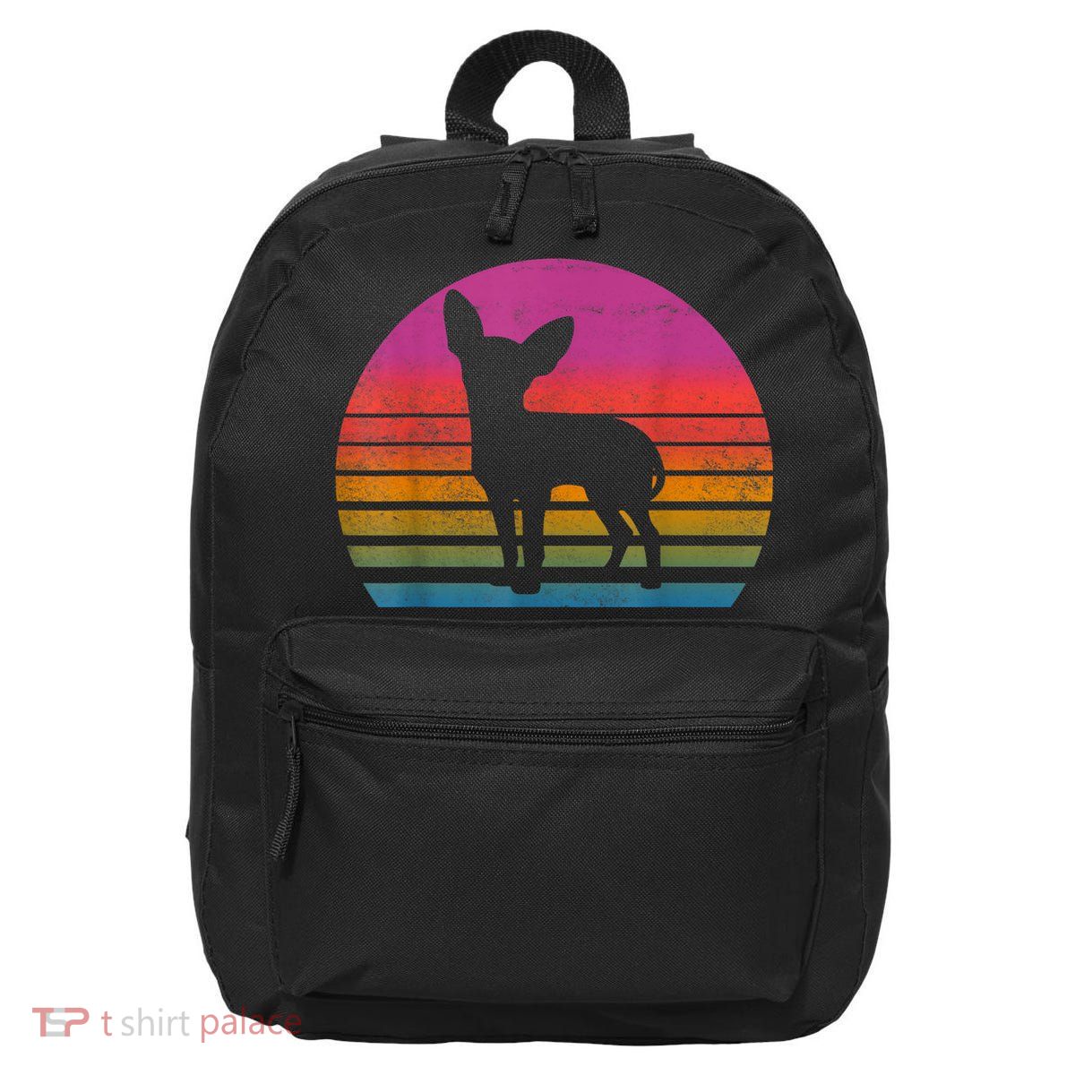Retro 80s Chihuahua Chihuahua Lover Chihuahua Mom 16 in Basic Backpack