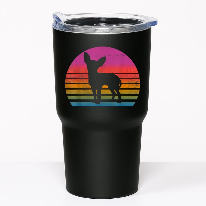 Retro 80s Chihuahua Chihuahua Lover Chihuahua Mom Tumbler