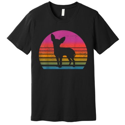 Retro 80s Chihuahua Chihuahua Lover Chihuahua Mom Premium T-Shirt