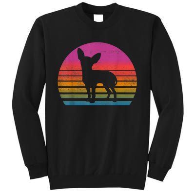 Retro 80s Chihuahua Chihuahua Lover Chihuahua Mom Tall Sweatshirt